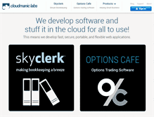 Tablet Screenshot of cloudmanic.com